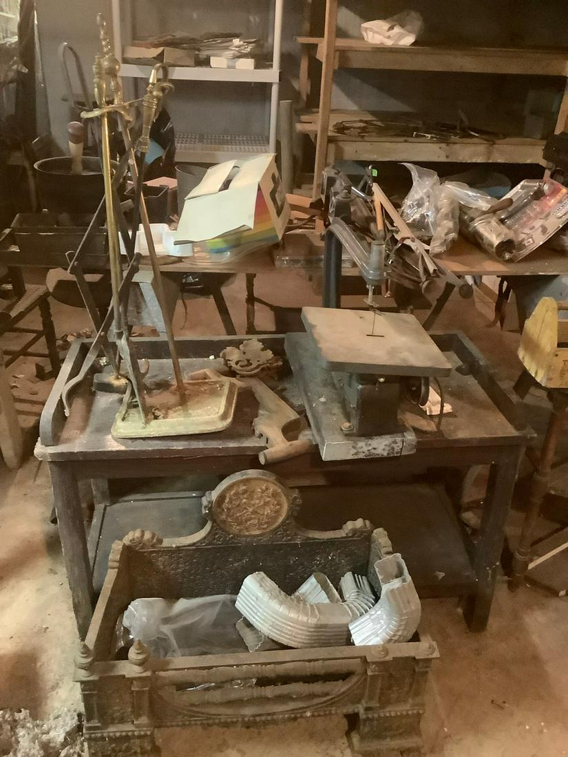 Cast Iron FIreplace, Stand, Jigsaw, and more: Cast Iron FIreplace, Stand, Jigsaw, and more