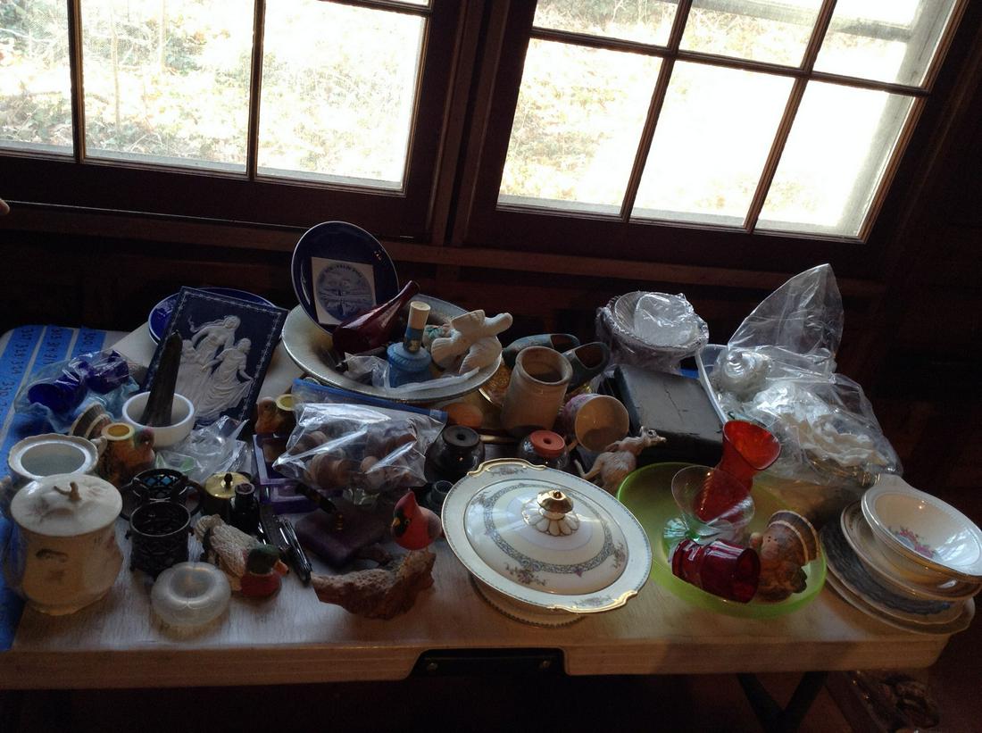 Large lot of various glassware, animal statues and more (1 of 1)