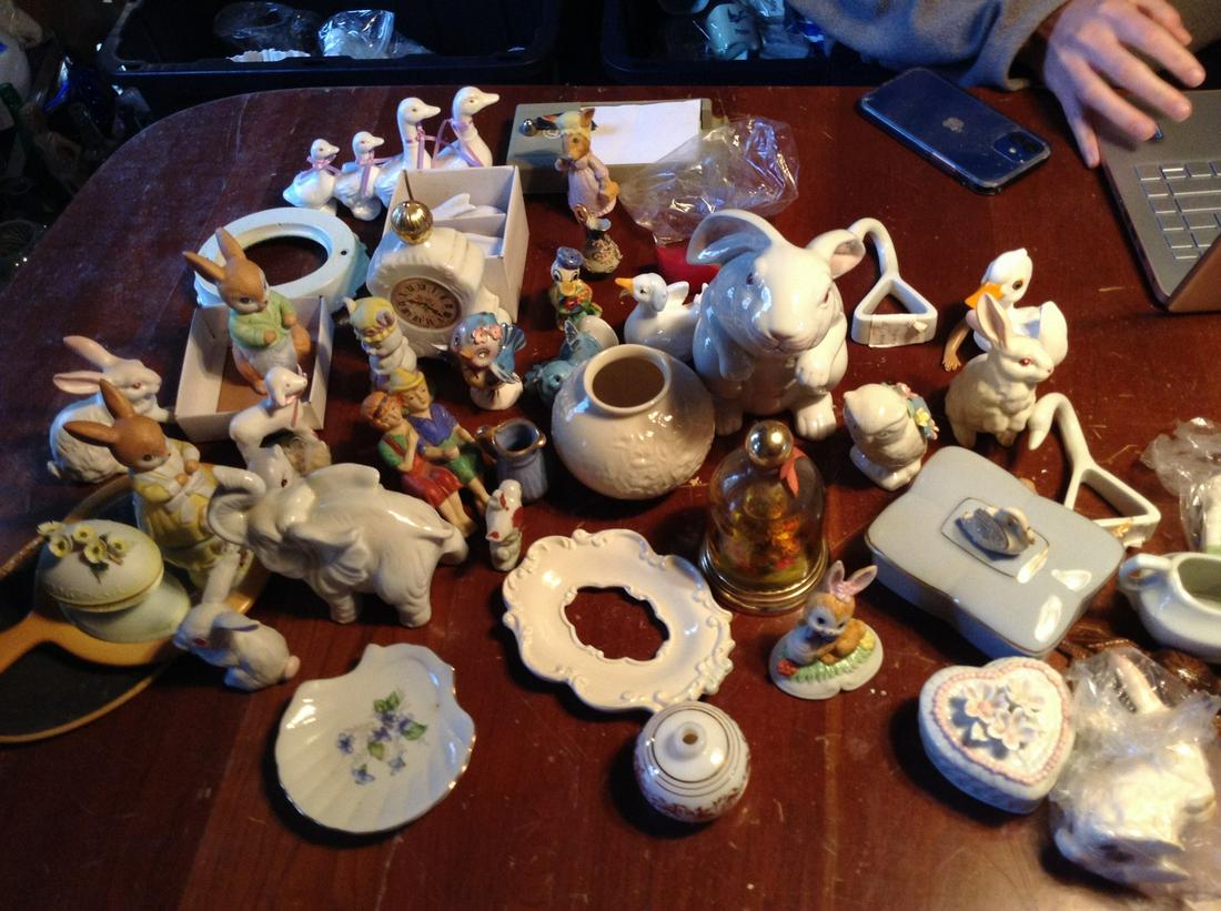 Large lot of odds and ends, animal statues and more (1 of 1)