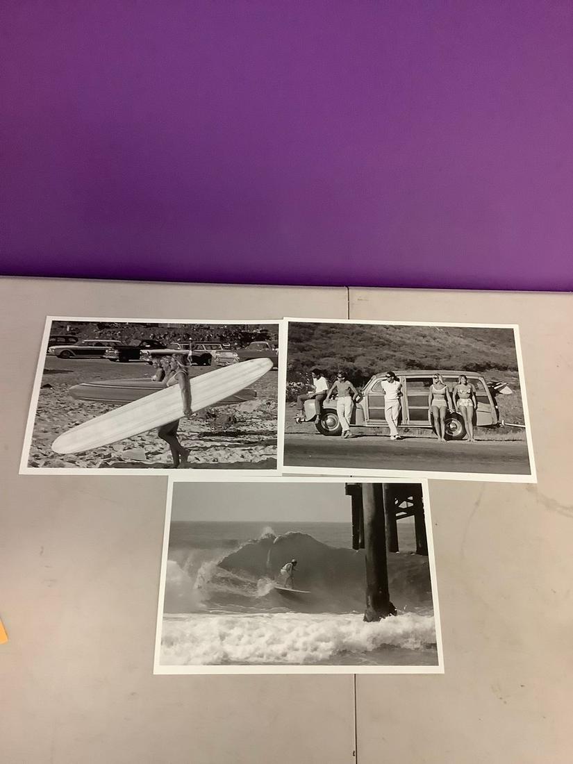 Leroy Grannis surfing lot of 3 photo litho prints 11x8 (1 of 1)
