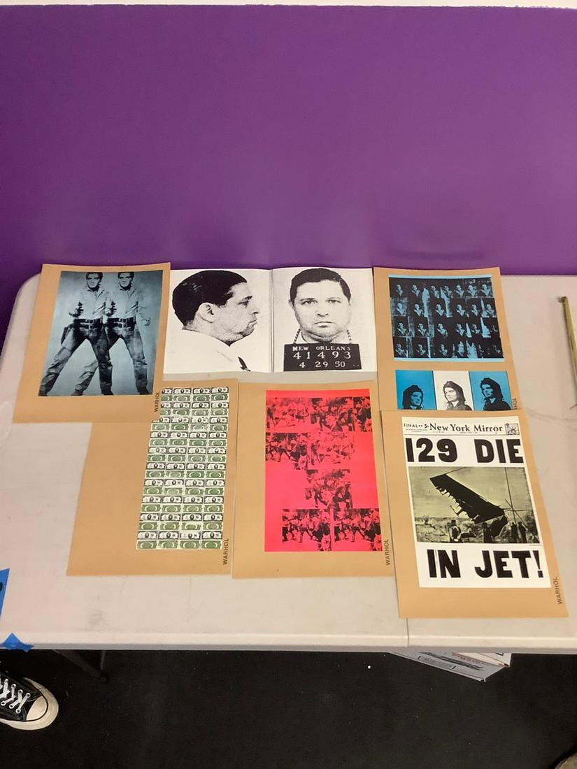 Andy Warhol NYC gallery circa 1970 brochure 12x9 (1 of 1)