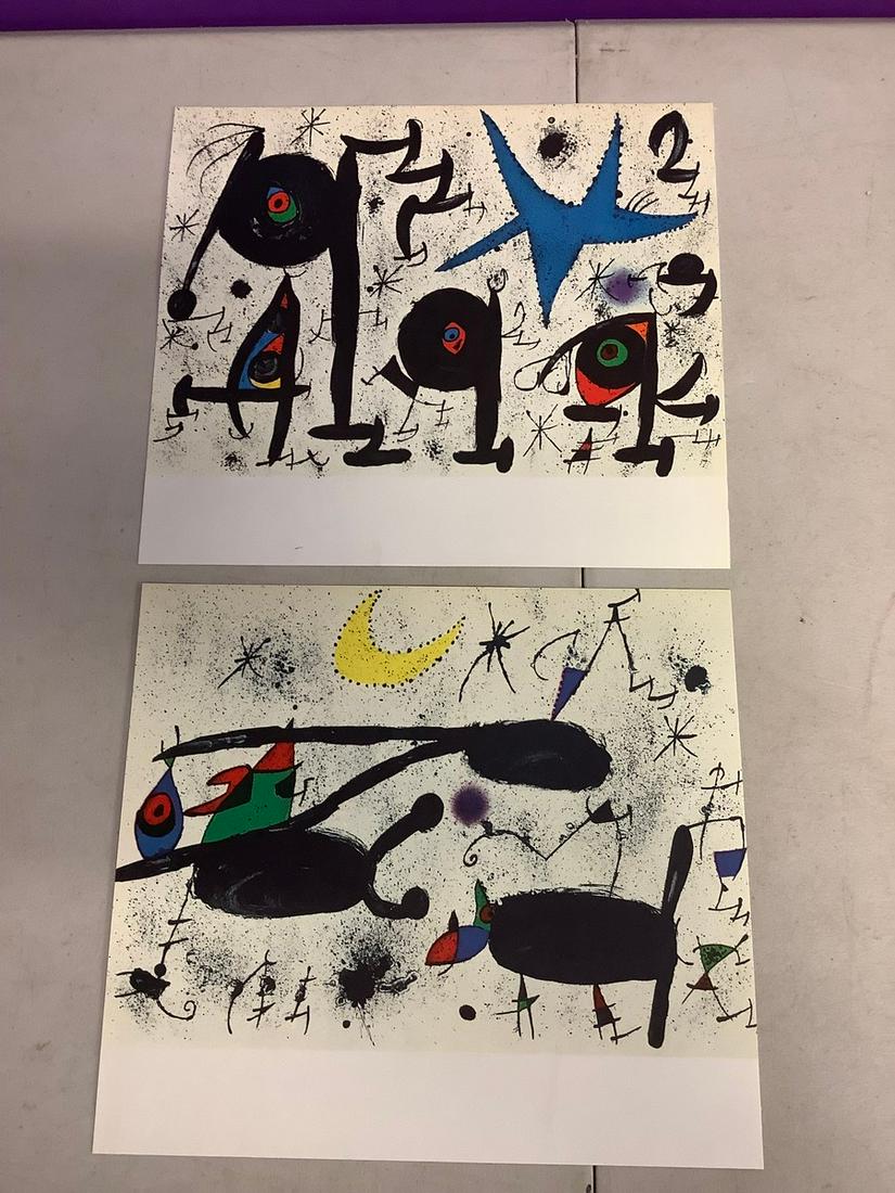 Joan Miro lot of 2 lithos 10x9 (1 of 1)
