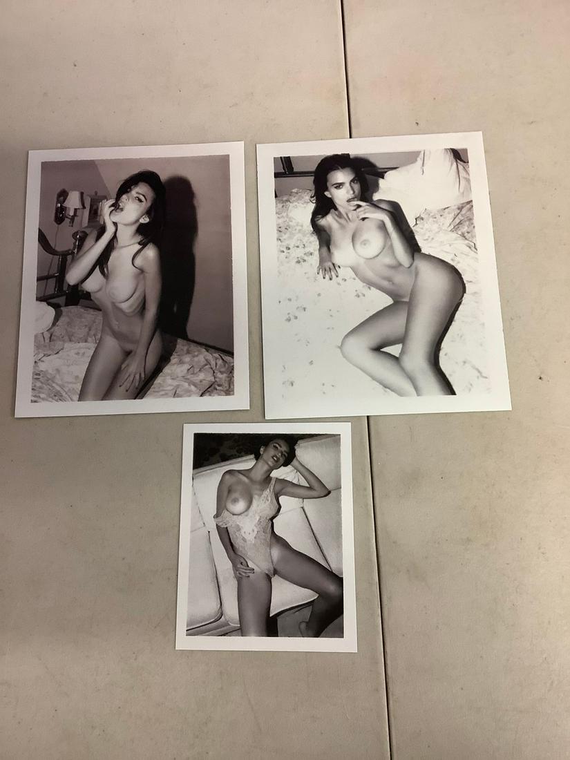 Emily Ratajkowski lot of 3 photo prints largest 6x5 (1 of 1)