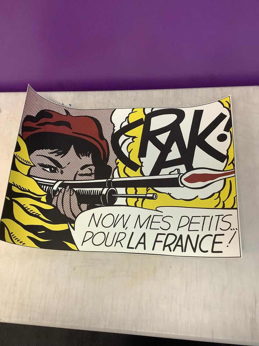 Roy Lichtenstein "Crak" litho 27x18 (1 of 1)
