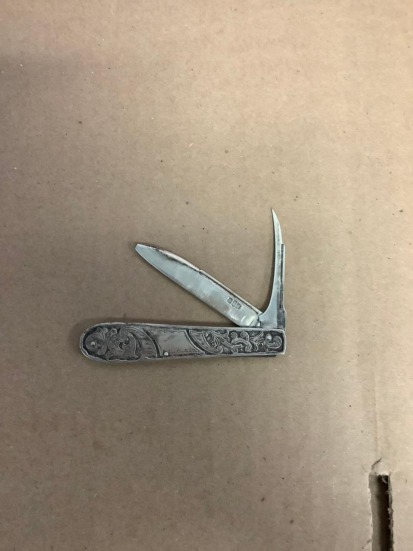 Vintage pocket knife sterling? 3.5 inches long (1 of 1)