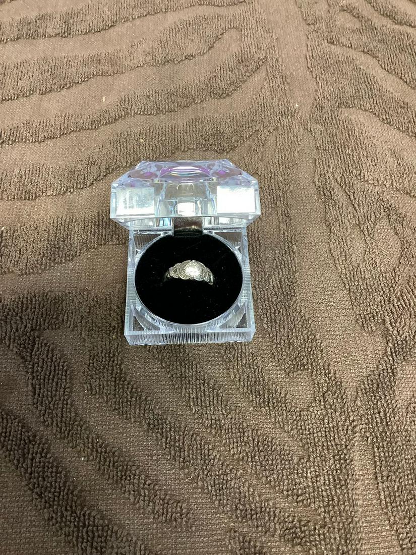 Sterling Marcasite Stone Ring: Sterling Marcasite Stone Ring