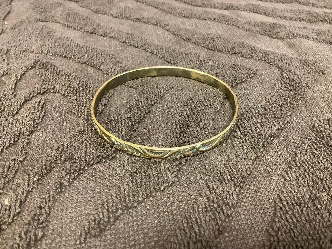 Taxco Mexican Sterling Bangle (1 of 1)