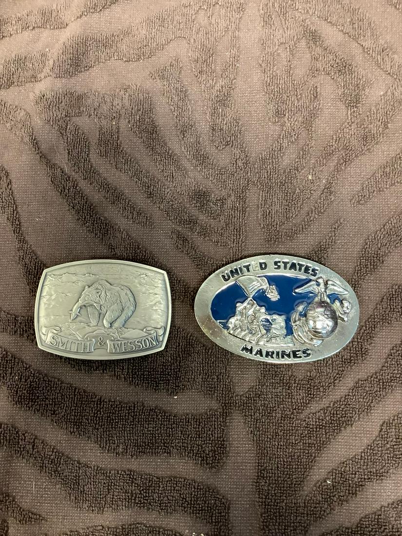 Vintage US Marines Smith & Wesson Belt Buckles (1 of 1)