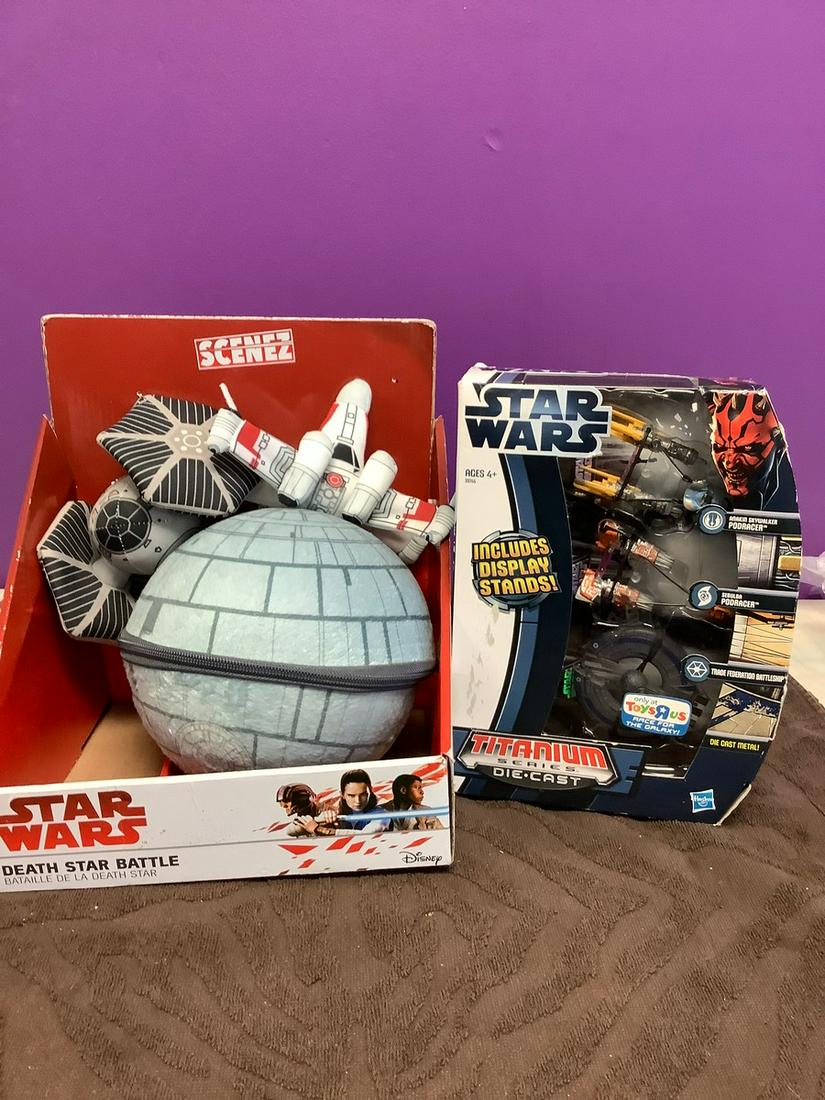 Star Wars Death Star and Titanium Series Die-Cast M.I.B: Star Wars Death Star and Titanium Series Die-Cast M.I.B