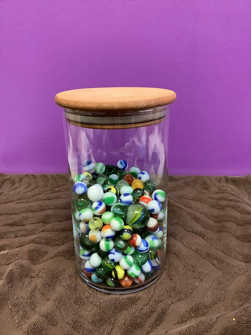 Large Jar of Marbles 9" (1 of 1)