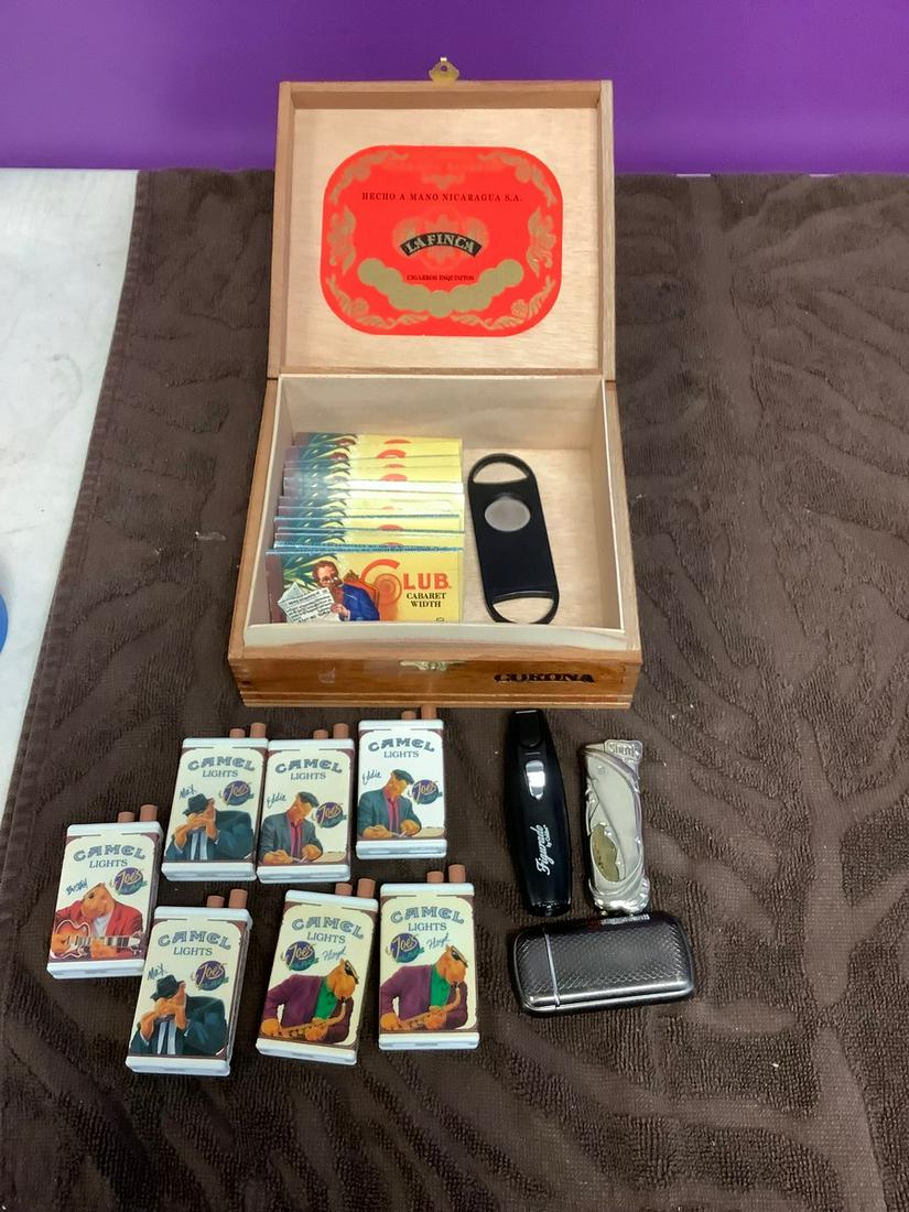 Lot of Lighters, Cigar Cutter, and more: Lot of Lighters, Cigar Cutter, and more