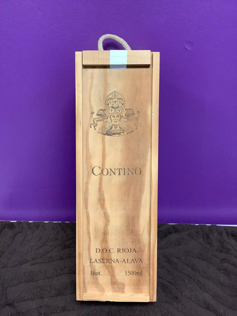 Contino 150ML Laerna-Alava Sealed 15" Tall: Any contents in bottle is Free; You are bidding on the bottle & unbroken tax stamp