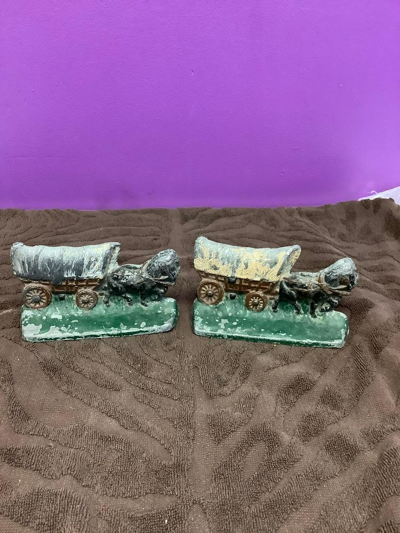 Pair of Cast Iron Door Stoppers 6" each (1 of 1)