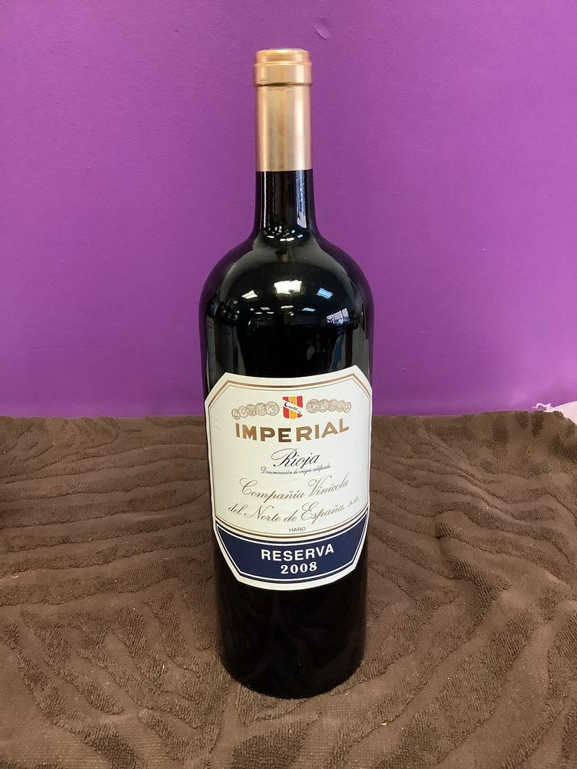 Bottle of Imperial Rioja Reserva 2008 1.5 L: Any contents in bottle is Free; You are bidding on the bottle & unbroken tax stamp