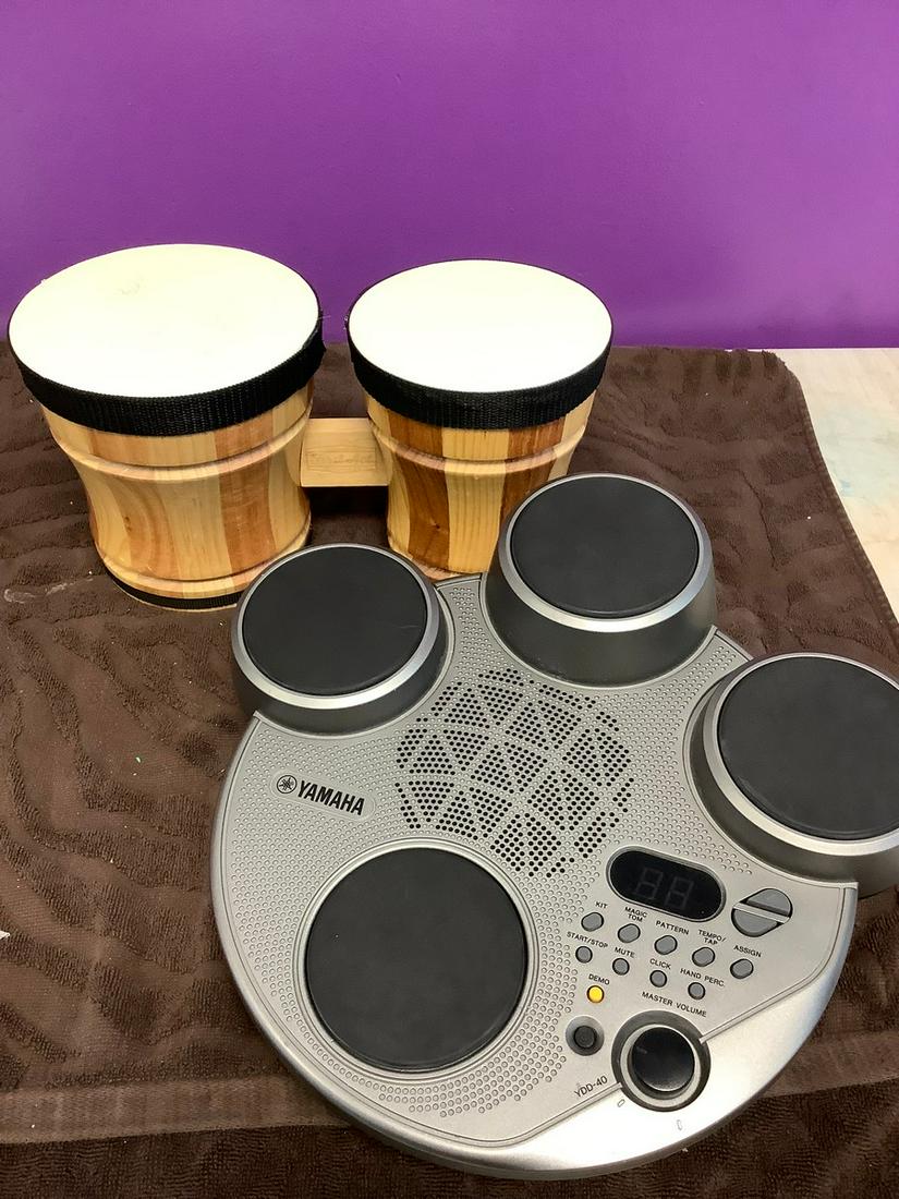 Yamaha Digital Percussion YDD-40 and Bongos (1 of 1)