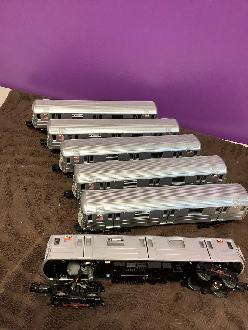 R 62 Subway Car Train (one with a broken wheel) Lot of 6: R 62 Subway Car Train (one with a broken wheel) Lot of 6