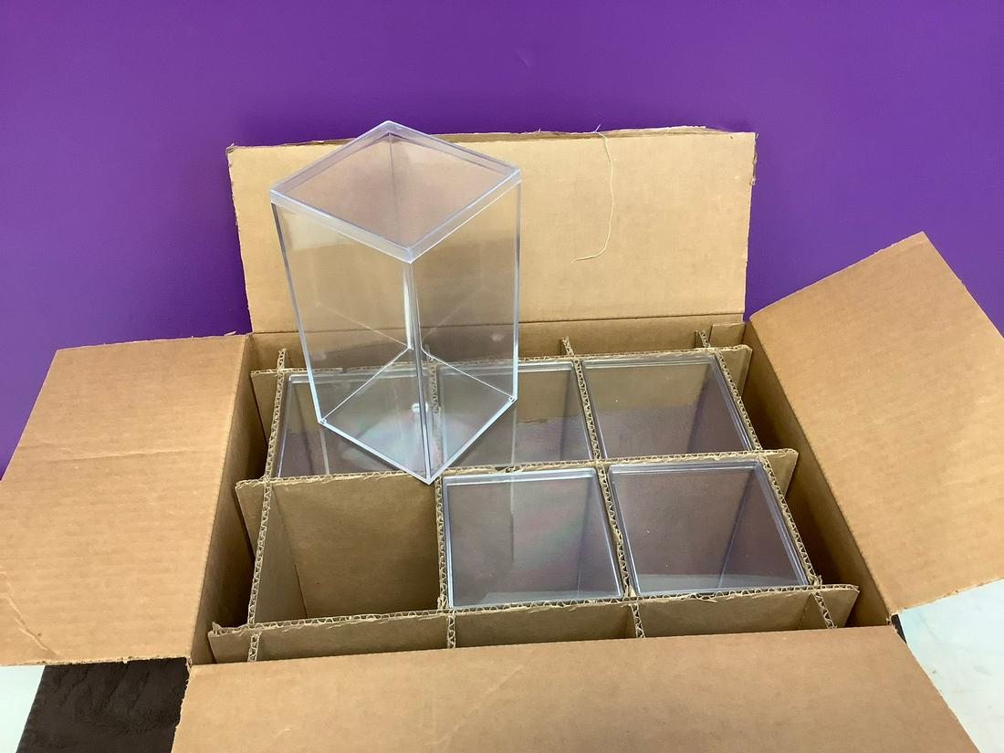 Lot of 6 Beanie Baby Display Cases 4x4x7" (1 of 1)