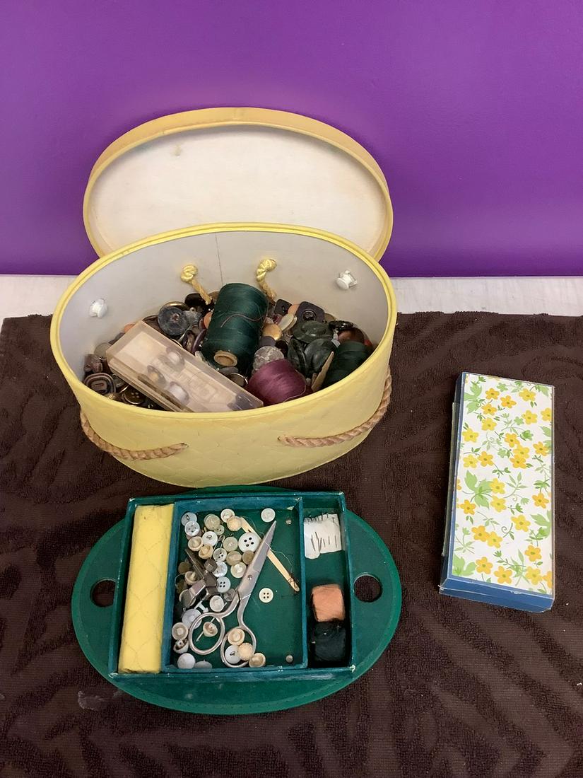 Large Lot of Vintage Buttons, Sewing Supplies, and More: Large Lot of Vintage Buttons, Sewing Supplies, and More
