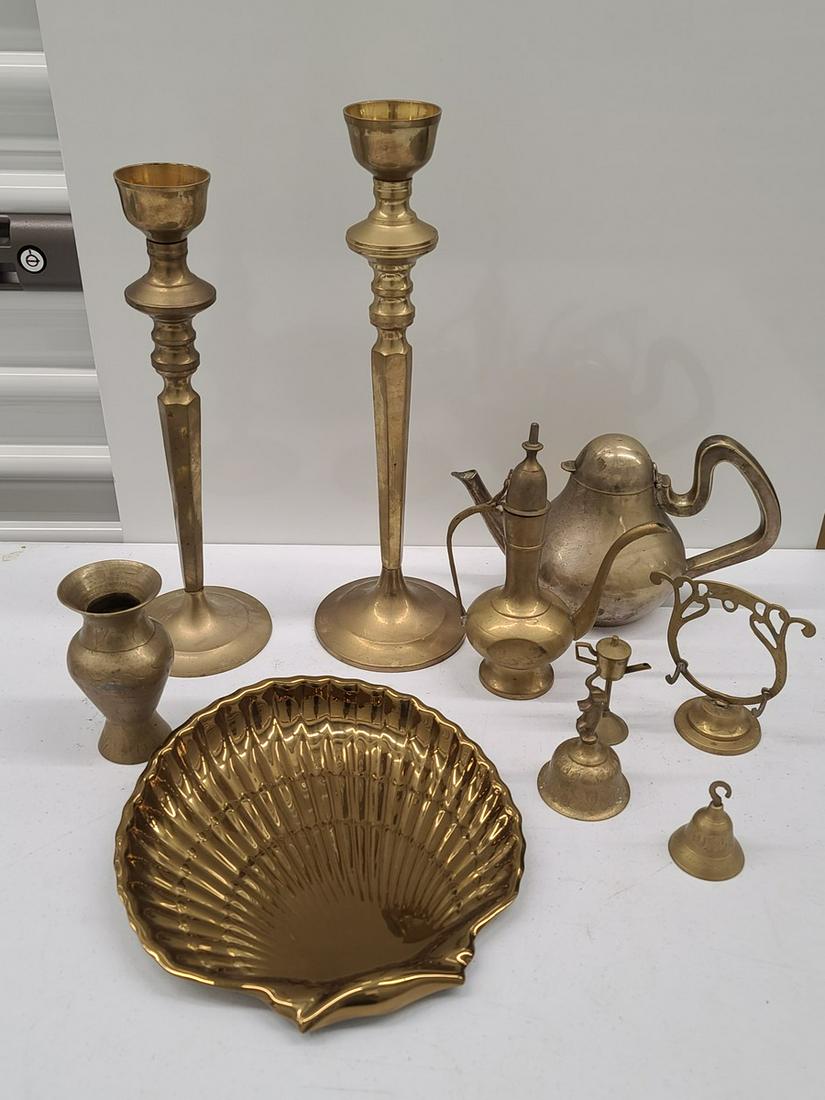 Vintage Brass and Metal Tea pots and Decorative items (1 of 1)