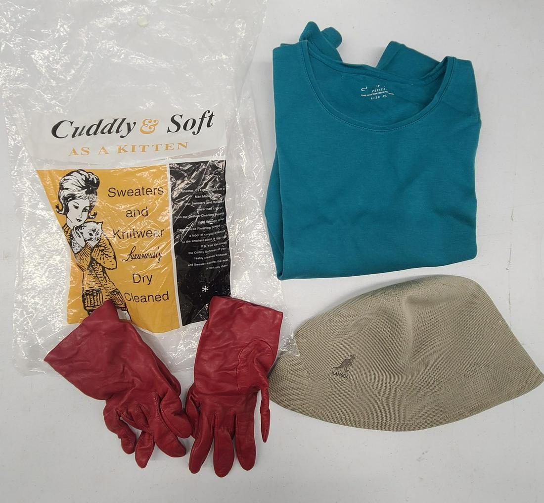 Vintage Red Leather Gloves, Kangol hat, and more (1 of 1)