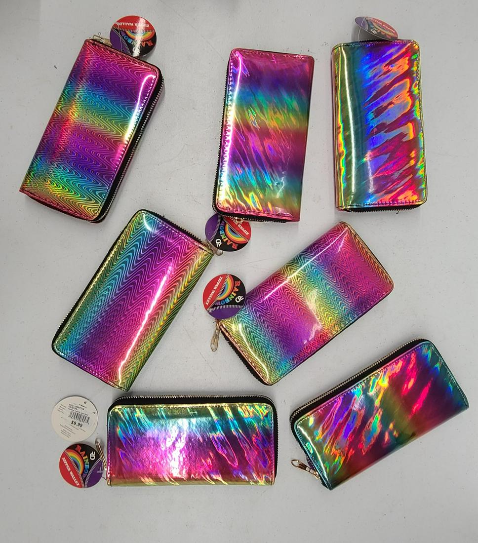 New Rainbow Zippered Wallets: New Rainbow Zippered Wallets