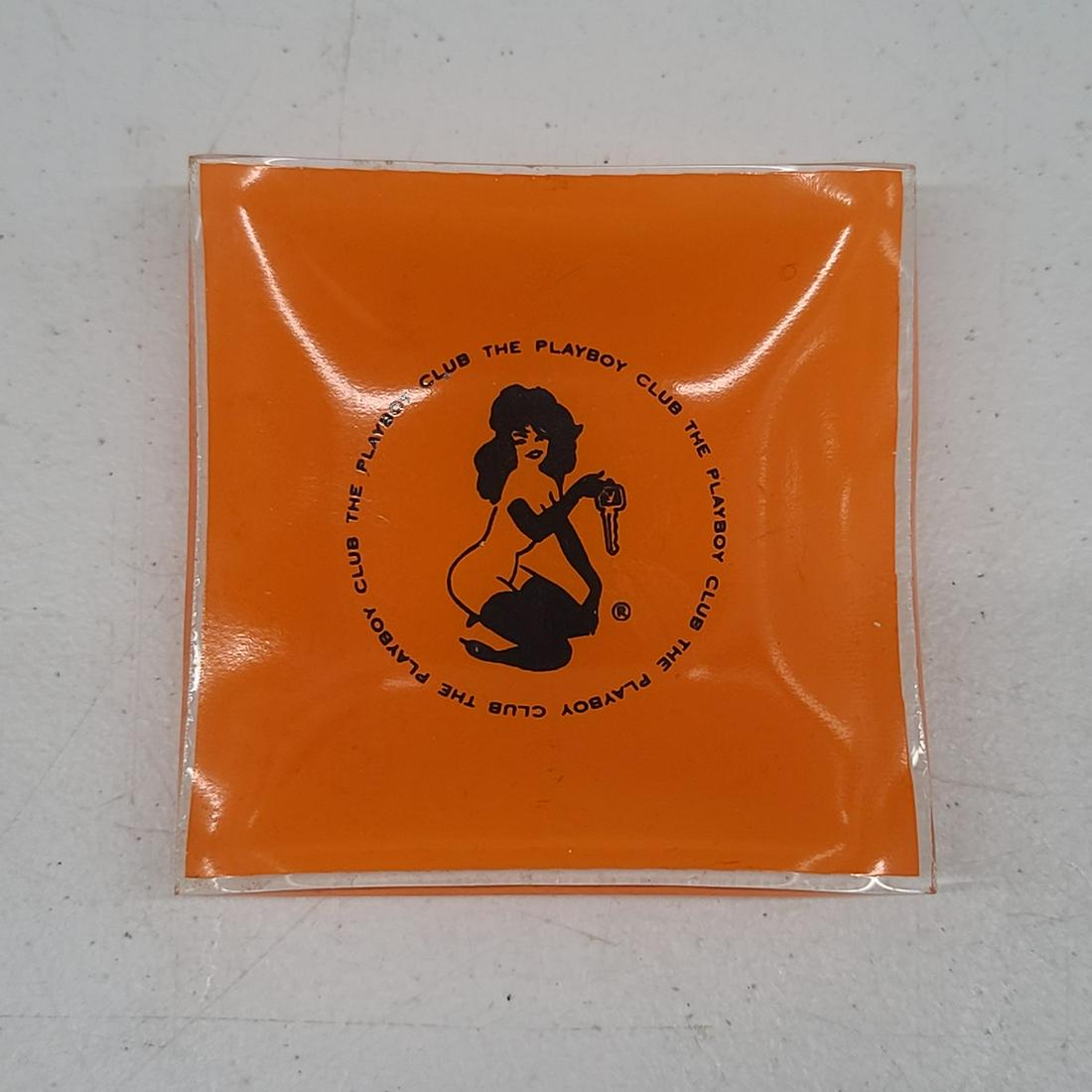 Vintage Playboy Club Glass Ashtray: Vintage Playboy Club Glass Ashtray