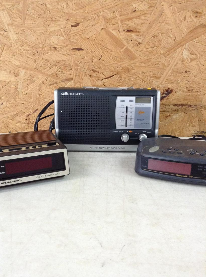 Vintage Realistic Weatheradio Alert Model # 12-153 (Works), Vintage Chronomatic-290 Clock Radio (1 of 1)