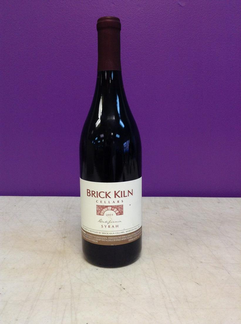Brick Kiln Cellars 2005 Syrah 750ML: Any contents in bottle is Free; You are bidding on the bottle & unbroken tax stamp
