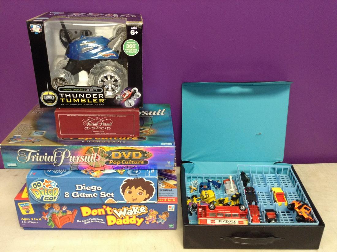 Nick Jr Go Diego Go Game, Thunder Tumbler Radio Control Car, Matchbox Cars, and more: Nick Jr Go Diego Go Game, Thunder Tumbler Radio Control Car, Matchbox Cars, and more