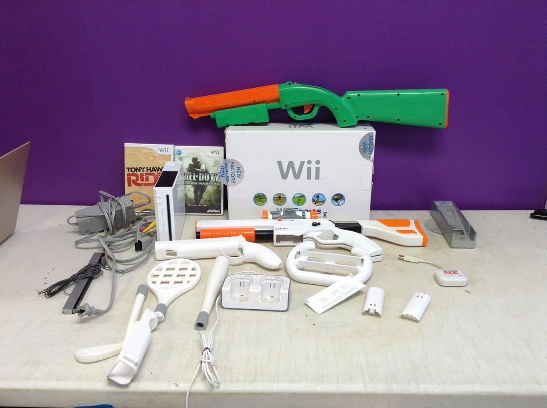 Nintendo Wii Console, Games, and Accessories (no remotes) (1 of 1)