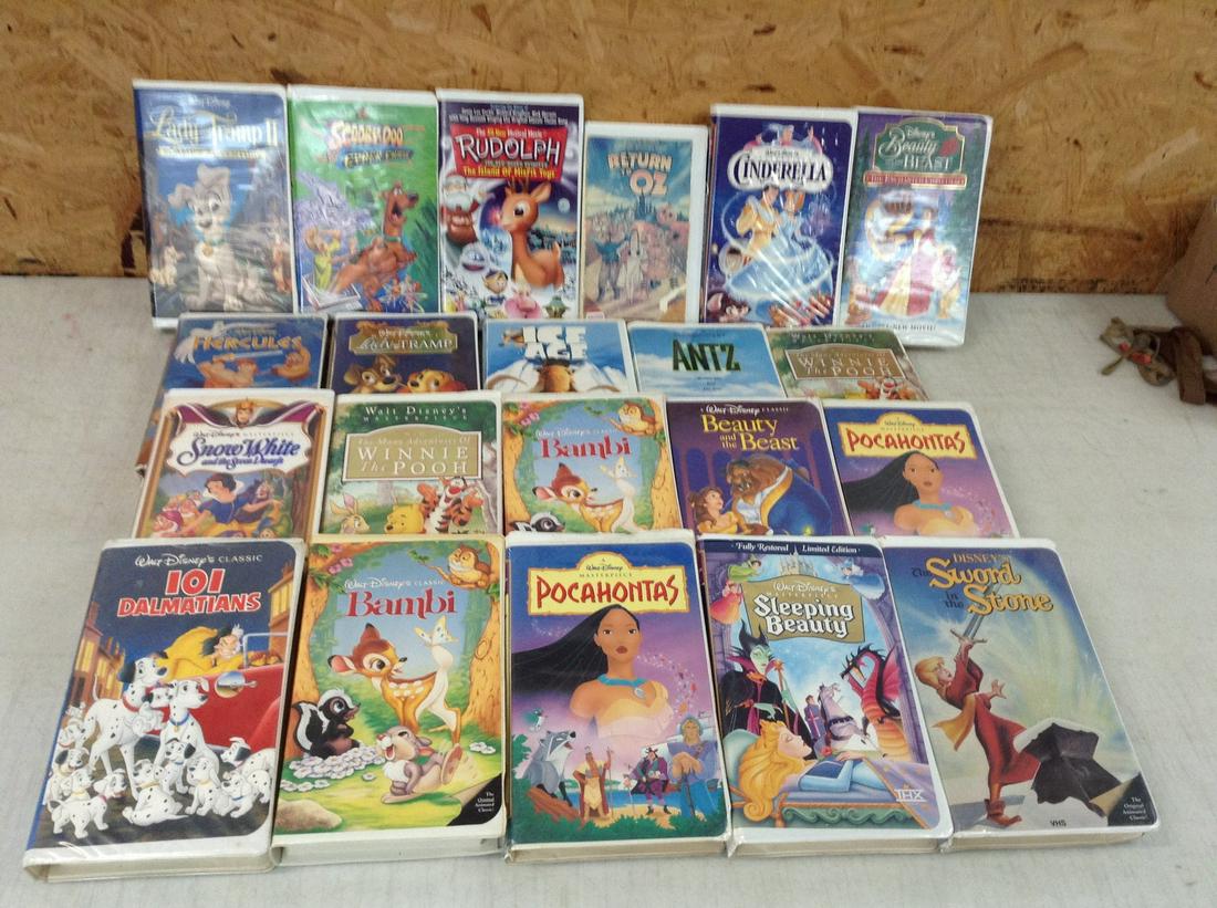 Large Lot of VHS Tapes incl. Disney (1 of 1)