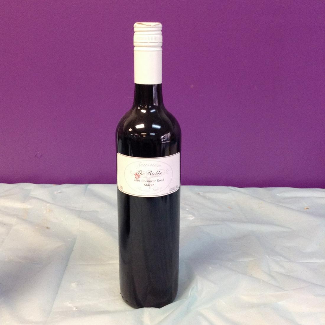Teusner The Riebke 2004 Ebenezer Road Shiraz 750ML: Any contents in bottle is Free; You are bidding on the bottle & unbroken tax stamp