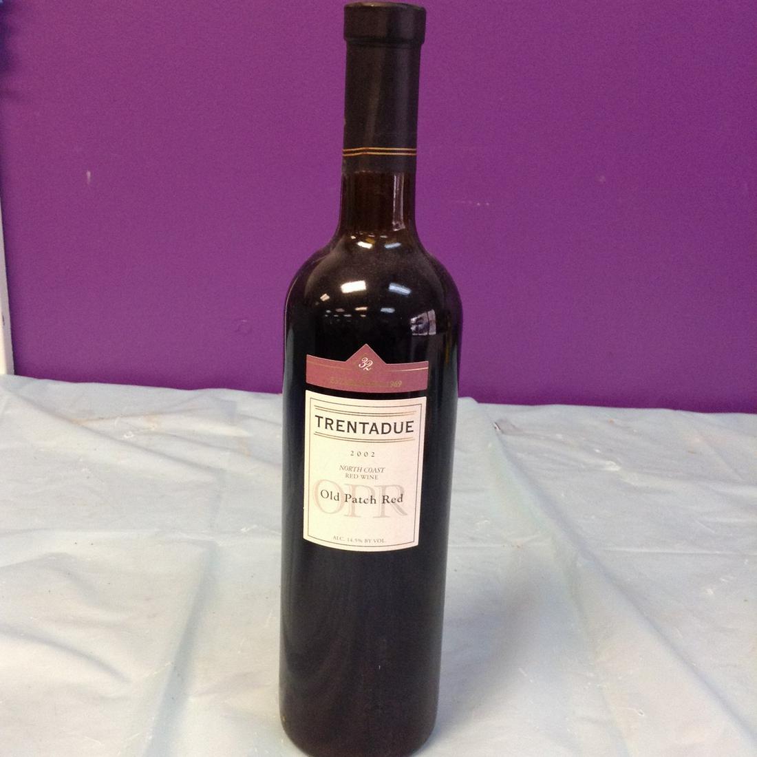 Trentadue 2002 North Coast Red Wine Old Patch Red 750ML: Any contents in bottle is Free; You are bidding on the bottle & unbroken tax stamp