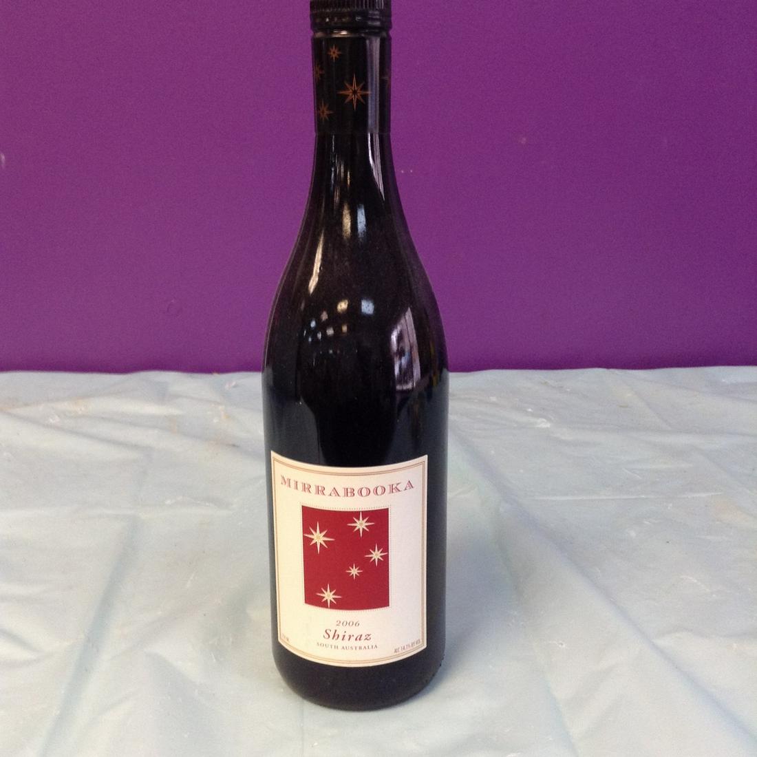 Mirrabooka 2006 Chiraz South Australia 750ML: Any contents in bottle is Free; You are bidding on the bottle & unbroken tax stamp