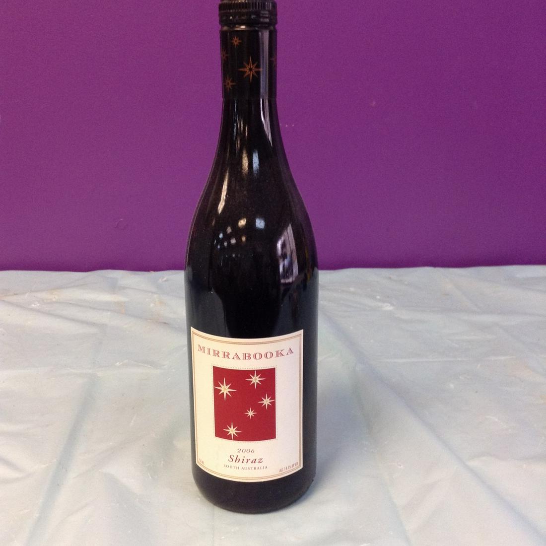 Mirrabooka 2006 Chiraz South Australia 750ML: Any contents in bottle is Free; You are bidding on the bottle & unbroken tax stamp