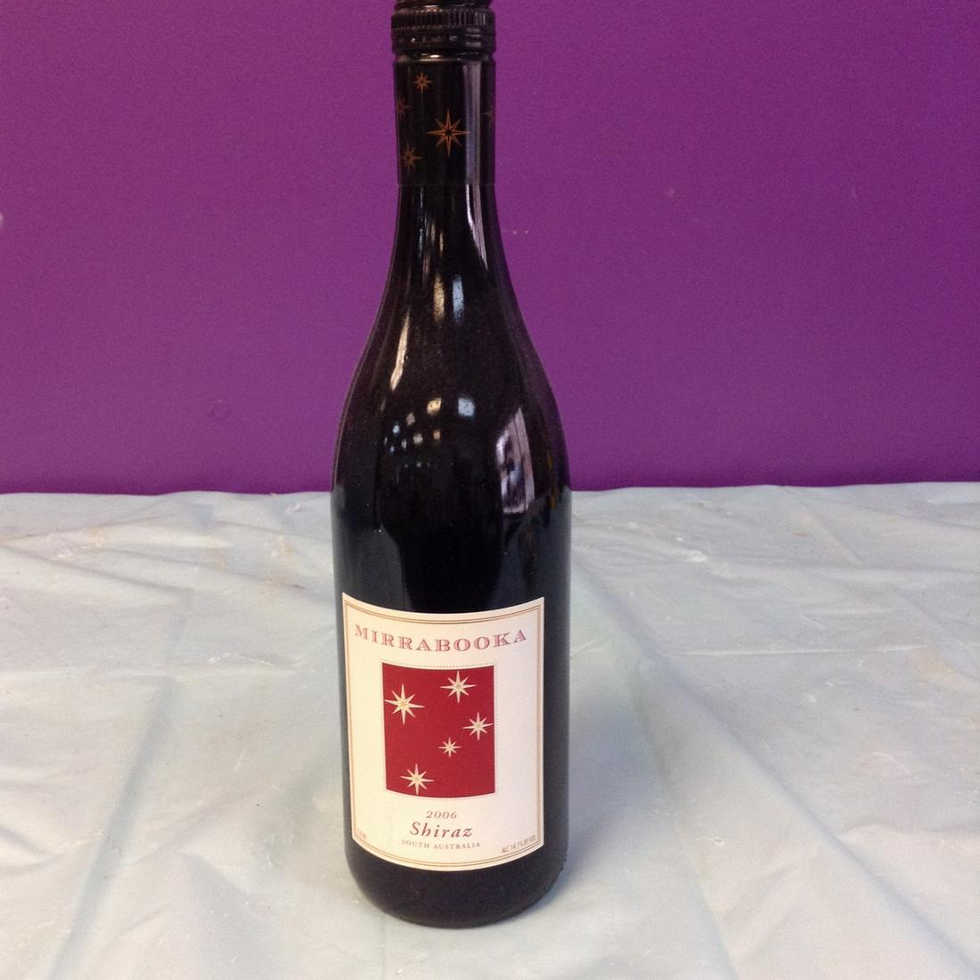 Mirrabooka 2006 Chiraz South Australia 750ML: Any contents in bottle is Free; You are bidding on the bottle & unbroken tax stamp
