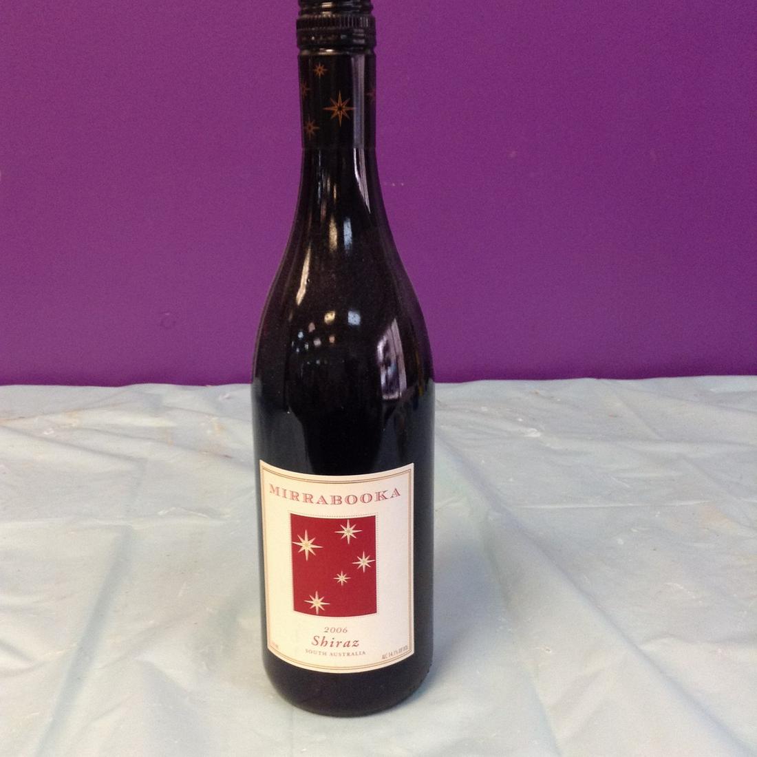 Mirrabooka 2006 Chiraz South Australia 750ML: Any contents in bottle is Free; You are bidding on the bottle & unbroken tax stamp