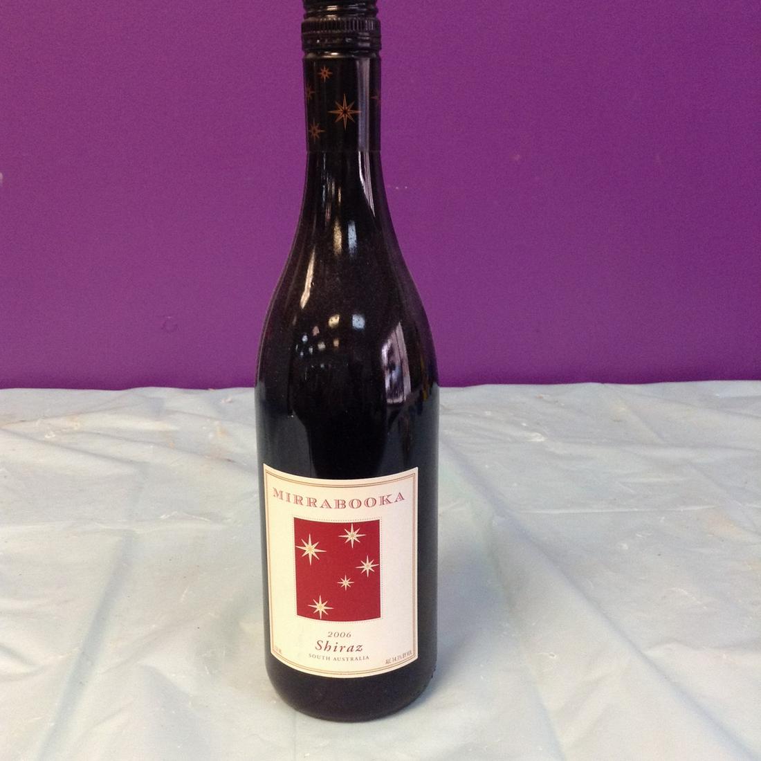 Mirrabooka 2006 Chiraz South Australia 750ML: Any contents in bottle is Free; You are bidding on the bottle & unbroken tax stamp