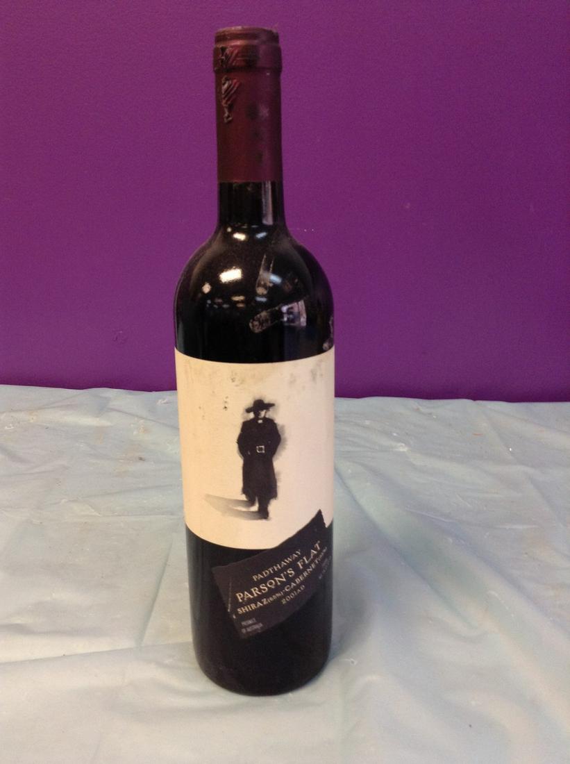 Padthaway Parson's Flat Shiraz Cabernet 2003 750ML: Any contents in bottle is Free; You are bidding on the bottle & unbroken tax stamp