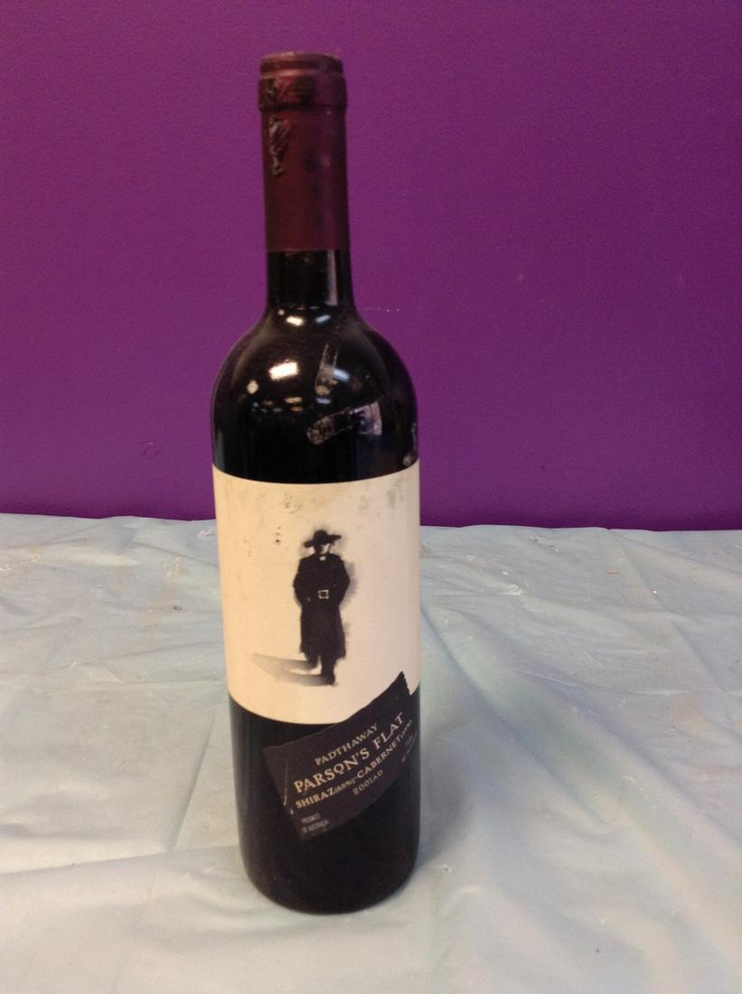 Padthaway Parson's Flat Shiraz Cabernet 2003 750ML: Any contents in bottle is Free; You are bidding on the bottle & unbroken tax stamp