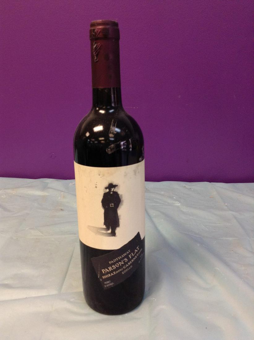 Padthaway Parson's Flat Shiraz Cabernet 2003 750ML: Any contents in bottle is Free; You are bidding on the bottle & unbroken tax stamp