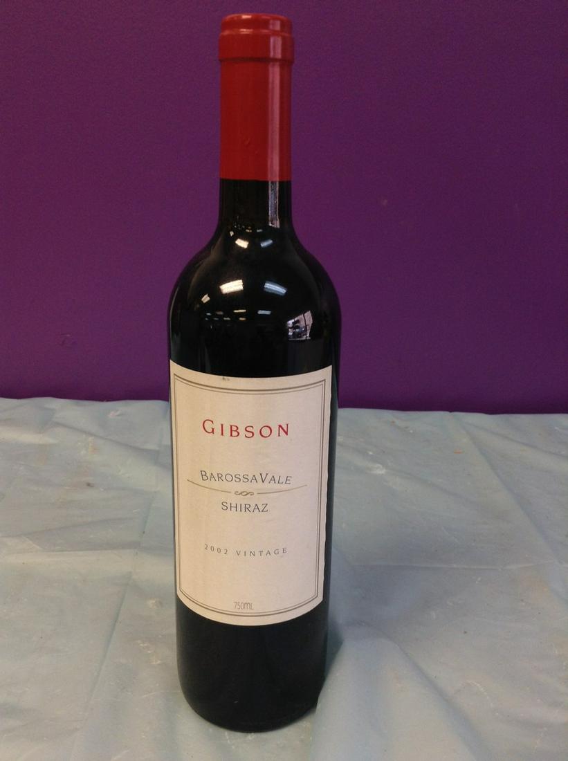 Gibson BarossaVale Shiraz 2002 750ML: Any contents in bottle is Free; You are bidding on the bottle & unbroken tax stamp