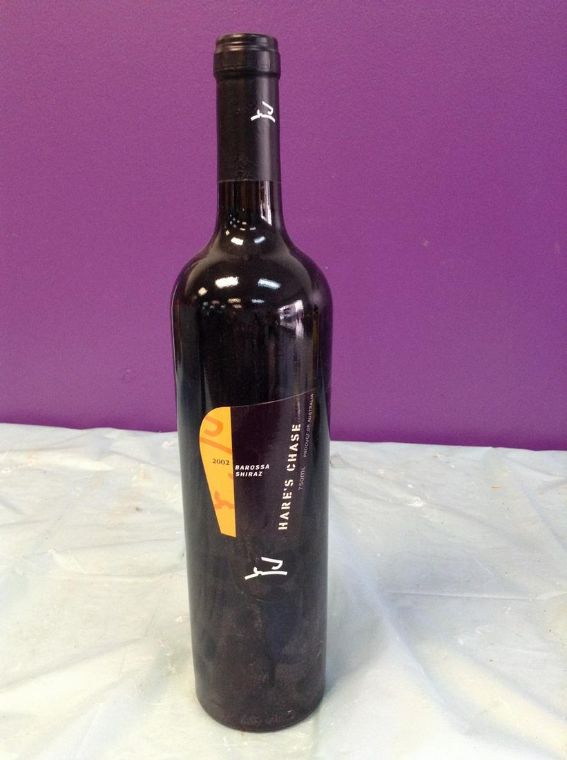2002 Barbossa Shiraz Hare's Chase 750ML: Any contents in bottle is Free; You are bidding on the bottle & unbroken tax stamp