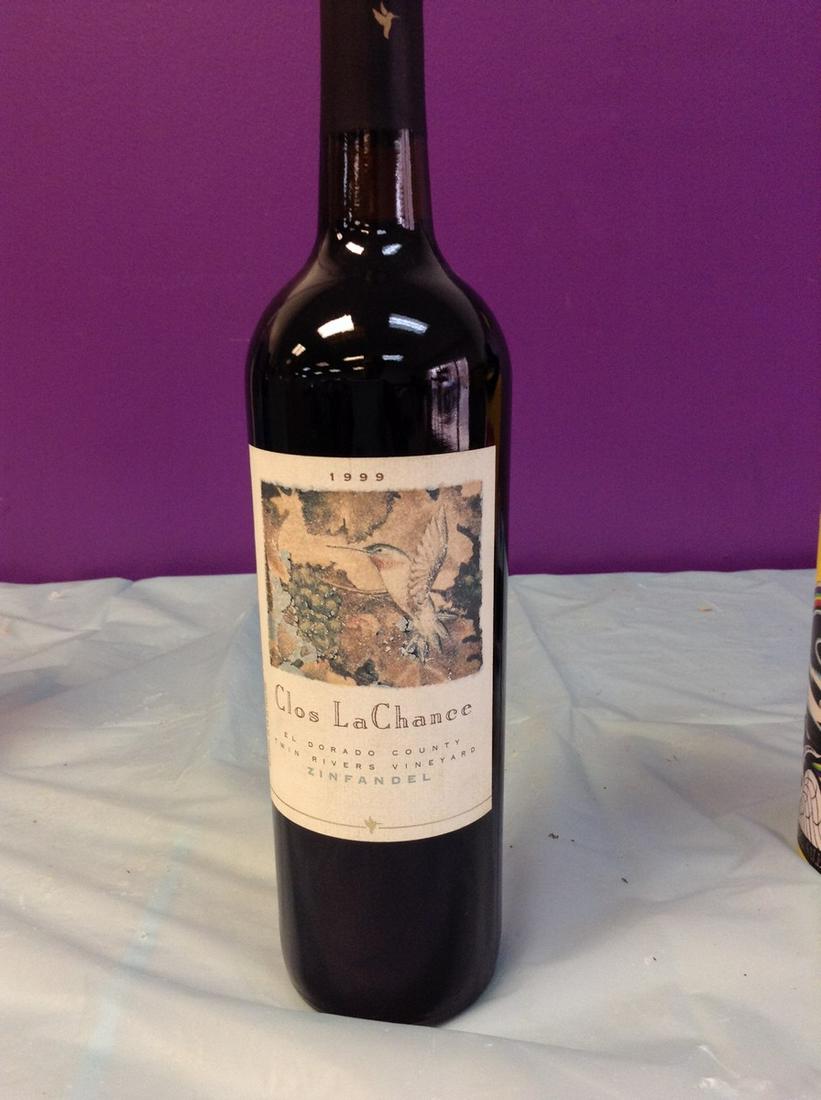 Clos LaChance Zinfandel 1999 750ML: Any contents in bottle is Free; You are bidding on the bottle & unbroken tax stamp