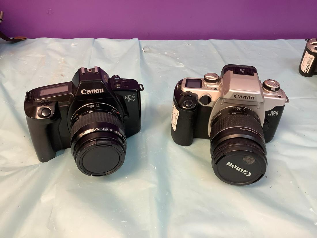 Canon Eos 650 and Eos Elan 2 Film Cameras 35mm (1 of 1)
