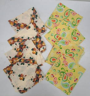 Vintage Fabric Dinner Napkins: Vintage Fabric Dinner Napkins