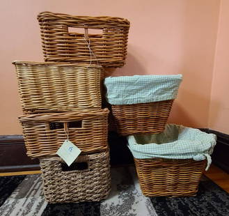 Wicker Storage Baskets incl Pottery Barn Kids: Wicker Storage Baskets incl Pottery Barn Kids