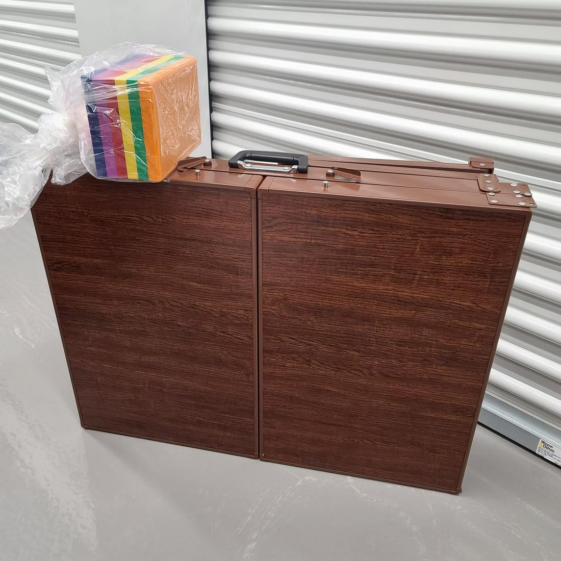 Portable Puzzle Table and Trays folded 24x32x7" (1 of 2)