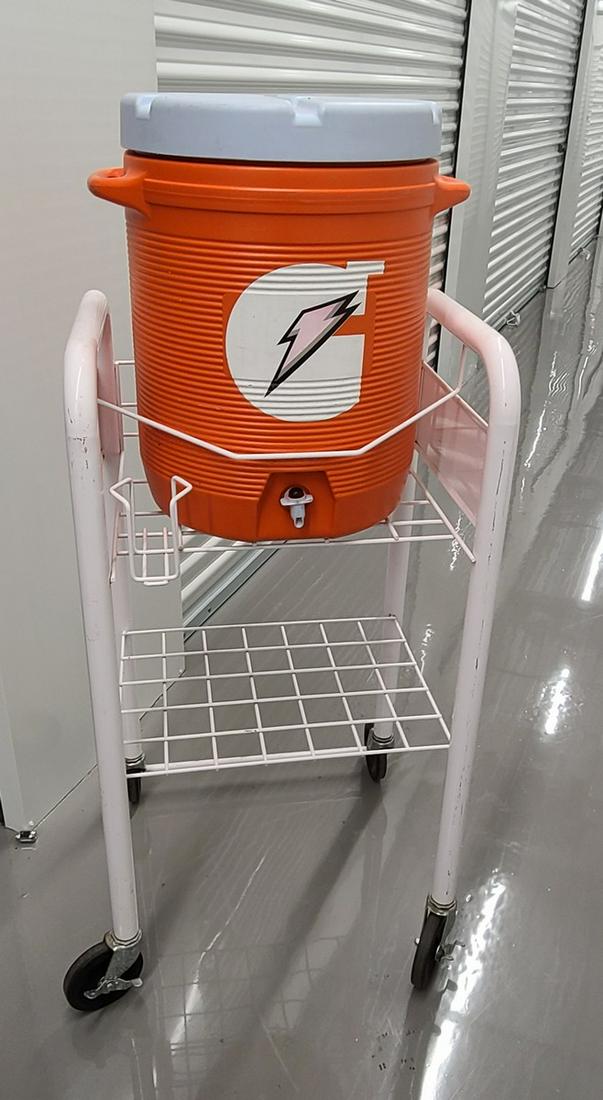 Gatorade Water Jug on Rolling Cart (41x21x18"): Gatorade Water Jug on Rolling Cart (41x21x18")