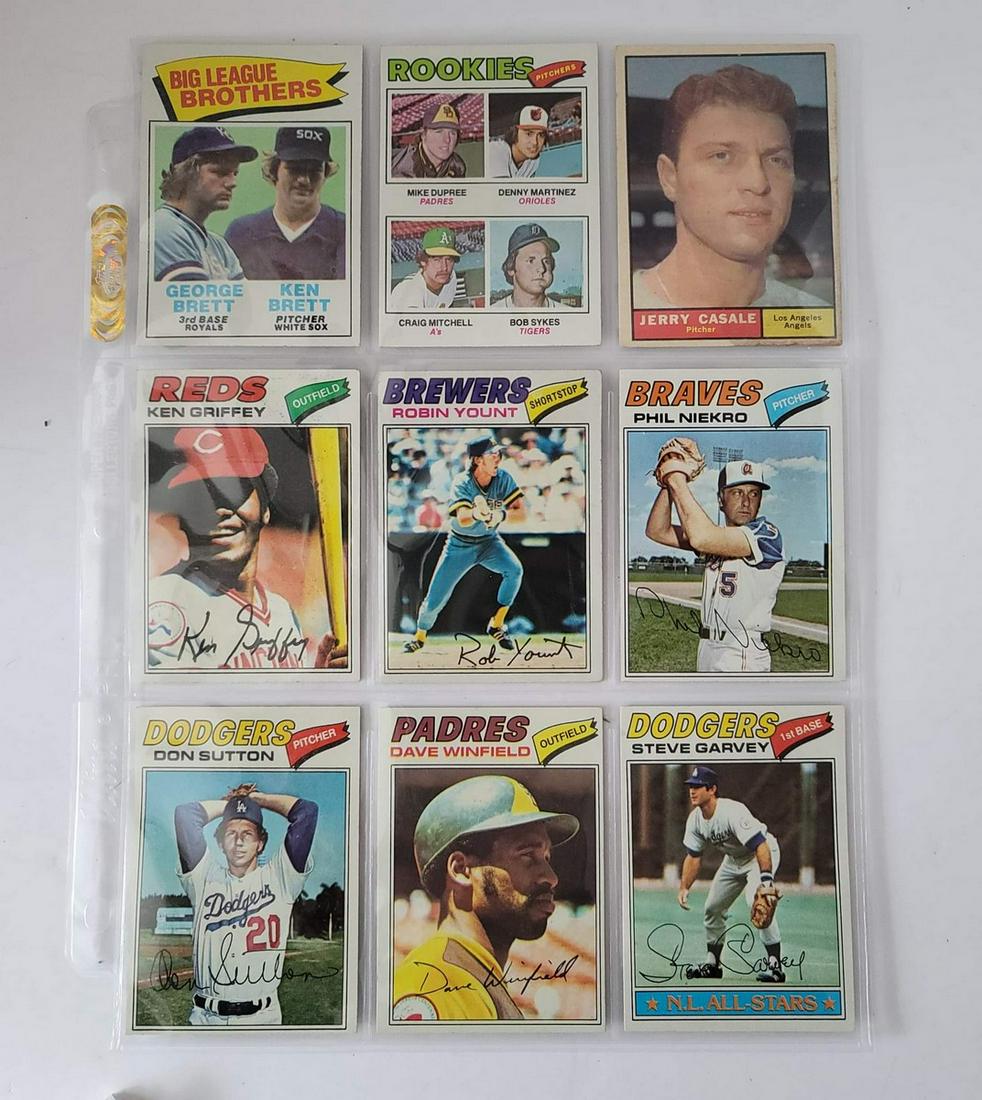 Topps Baseball Cards in 77 Robin Yount (1 of 2)